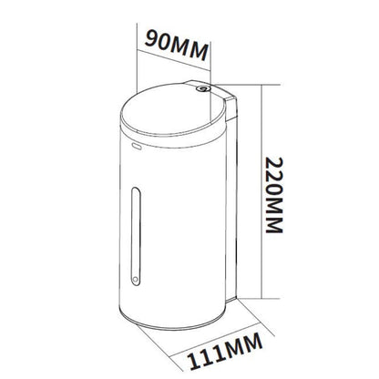 Distributore automatico di sapone o igienizzante liquido modello Toronto. In acciaio by CeramicStore | Lo specialista del tuo bagno