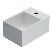 Lavabo cm 30x20x14h. Installazione da appoggio o sospesa. Completo di fissaggi. In ceramica bianca by CeramicStore | Lo specialista del tuo bagno