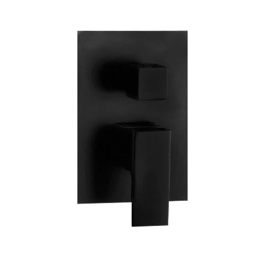 Miscelatore doccia incasso Square Carbon con deviatore 2 vie ottone nero opaco by CeramicStore | Lo specialista del tuo bagno