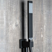 Kit duplex doccia modello Square Carbon in ottone e pvc opaco nero by CeramicStore | Lo specialista del tuo bagno