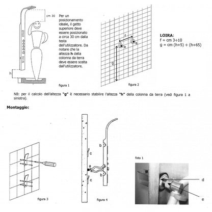 Parete doccia multifunzione modello Loira in acciaio inox spazzolato. Con soffione doccia, doccetta e getto orizzontale. by CeramicStore | Lo specialista del tuo bagno