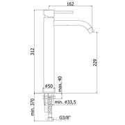 Paffoni Light Exclusive Edition miscelatore alto in ottone color White Gold per lavabo by CeramicStore | Lo specialista del tuo bagno