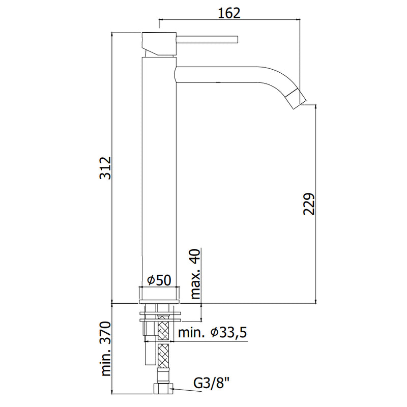 Paffoni Light Exclusive Edition miscelatore alto in ottone color White Gold per lavabo by CeramicStore | Lo specialista del tuo bagno
