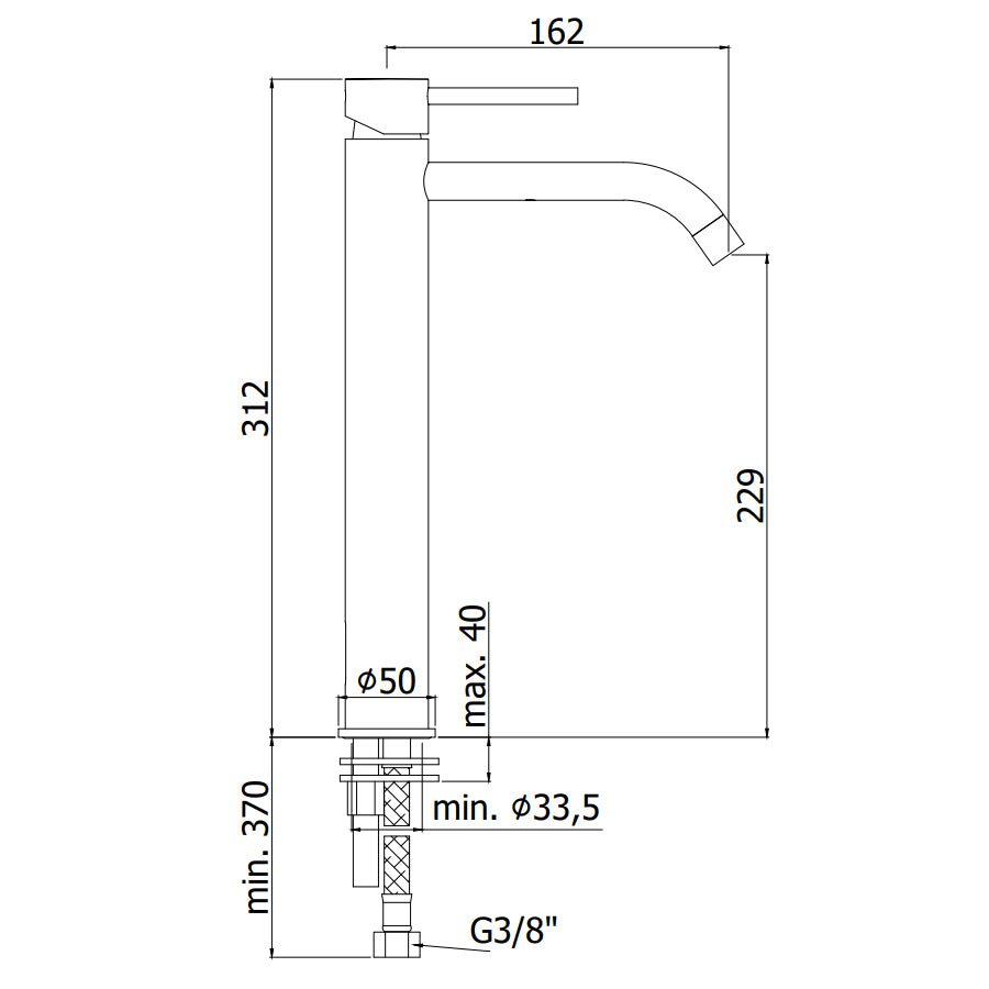 Paffoni Light Exclusive Edition miscelatore alto in ottone color White Gold per lavabo by CeramicStore | Lo specialista del tuo bagno