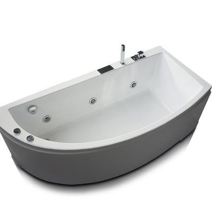 Vasca idromassaggio asimmetrica in acrilico con avviamento digitale Modello Neo by CeramicStore | Lo specialista del tuo bagno