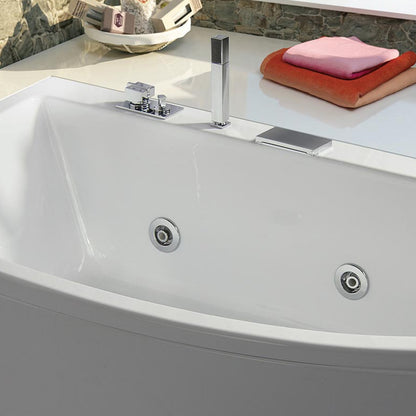 Vasca idromassaggio asimmetrica in acrilico con avviamento digitale Modello Neo by CeramicStore | Lo specialista del tuo bagno
