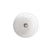 Lavabo tondo per installazione d'appoggio in ceramica bianca. Althea modello Tecno. Misure cm 40x40