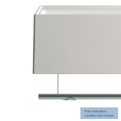 Porta asciugamano accessorio per lavatrucco Domus Falerii cm 80 in acciaio by CeramicStore | Lo specialista del tuo bagno