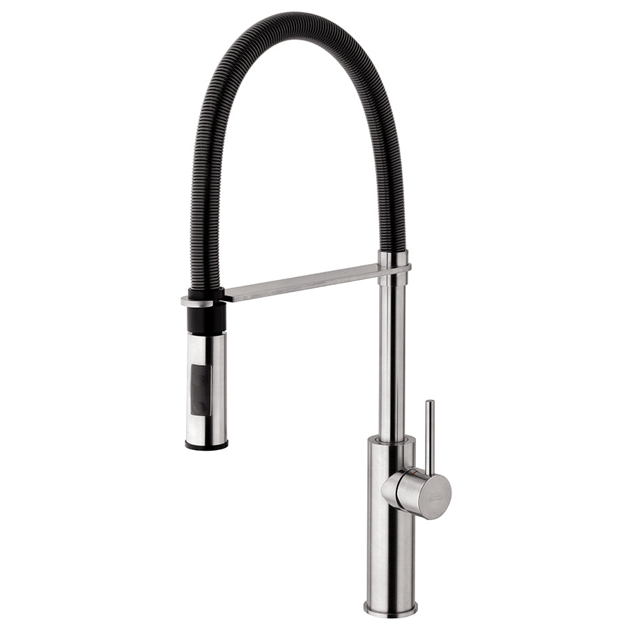 Miscelatore cucina alto Paffoni Light Exclusive Edition Steel Looking e Nero Opaco by CeramicStore | Lo specialista del tuo bagno