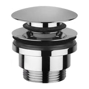 Piletta click clack per lavabi con troppo pieno Paffoni Light Exclusive Edition versione Steel Looking by CeramicStore | Lo specialista del tuo bagno