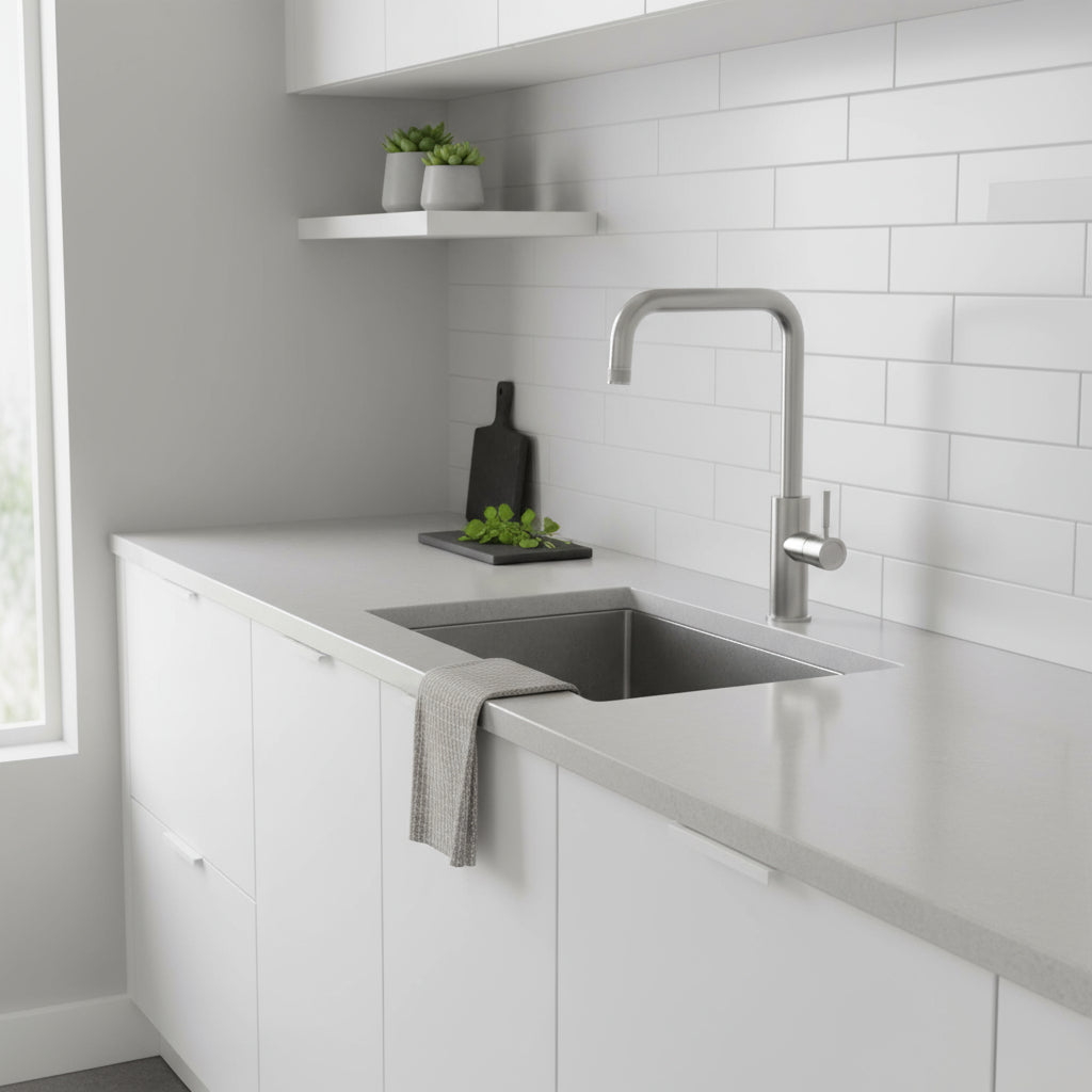 Miscelatore cucina in acciaio Inox 316L Satinato modello Kitchen di Tubico