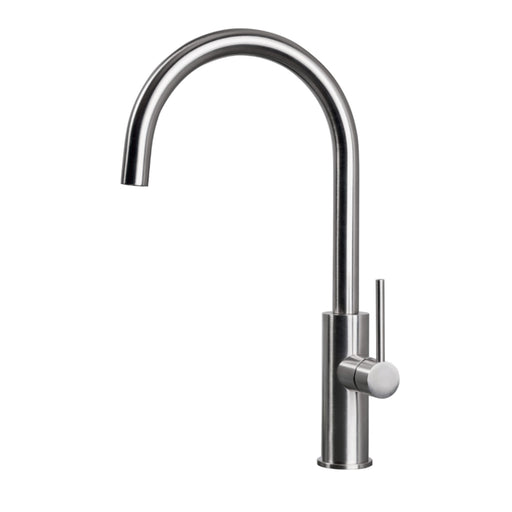 Miscelatore cucina in acciaio Inox 316L Satinato modello Kitchen canna tonda di Tubico by CeramicStore | Lo specialista del tuo bagno