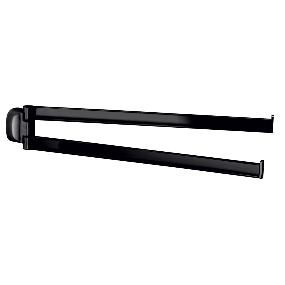 Porta asciugamani a snodo in Acciaio Inox Gedy serie Stelvio - Nero Matt by CeramicStore | Lo specialista del tuo bagno