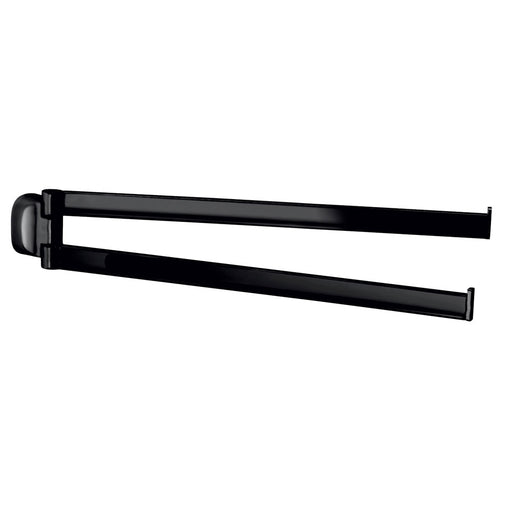 Porta asciugamani a snodo in Acciaio Inox Gedy serie Stelvio - Nero Matt by CeramicStore | Lo specialista del tuo bagno