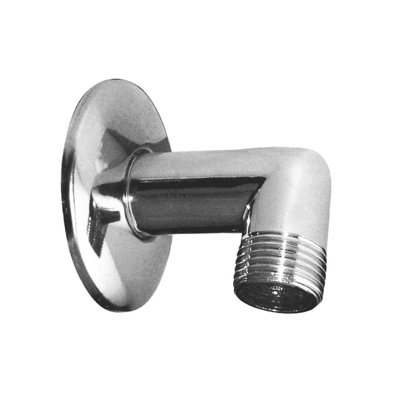 Angolo doccia con curvetta saliscendi con rosone RubiFlux - Cromo