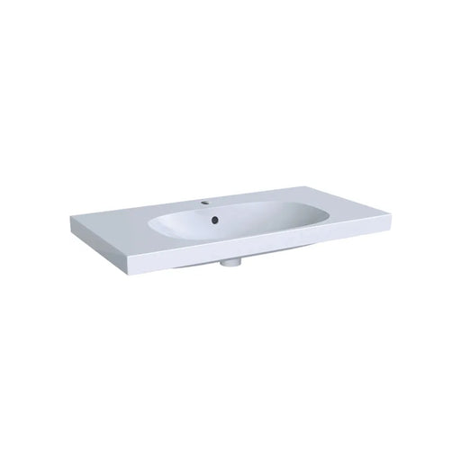 Lavabo sospeso-appoggio monoforo modello Acanto Geberit cm 90