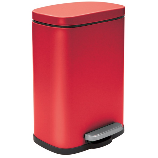 Pattumiera a pedale capacità  5L modello Akira - Rosso Matt