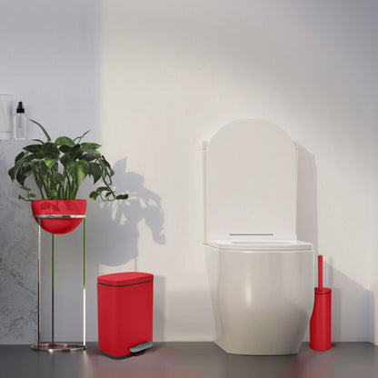 Pattumiera a pedale capacità  5L modello Akira - Rosso Matt