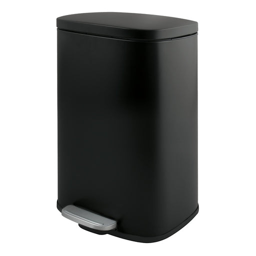 Pattumiera a pedale capacità  12L in acciaio modello Akira - Nero Opaco