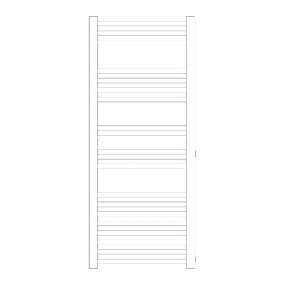 Termoarredo idraulico modello Bolzano Reno 1188x500 dritto con attacchi laterali 40/900 - Bianco by CeramicStore | Lo specialista del tuo bagno
