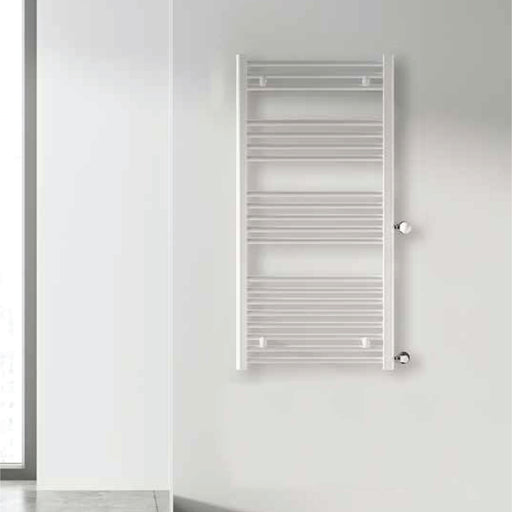 Termoarredo idraulico modello Bolzano Reno 1188x500 dritto con attacchi laterali 40/900 - Bianco by CeramicStore | Lo specialista del tuo bagno
