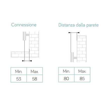 Termoarredo idraulico modello Torino 952x550 dritto - Antracite by CeramicStore | Lo specialista del tuo bagno