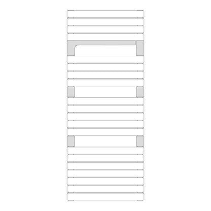 Termoarredo idraulico modello Torino 1360x550 dritto - Antracite by CeramicStore | Lo specialista del tuo bagno