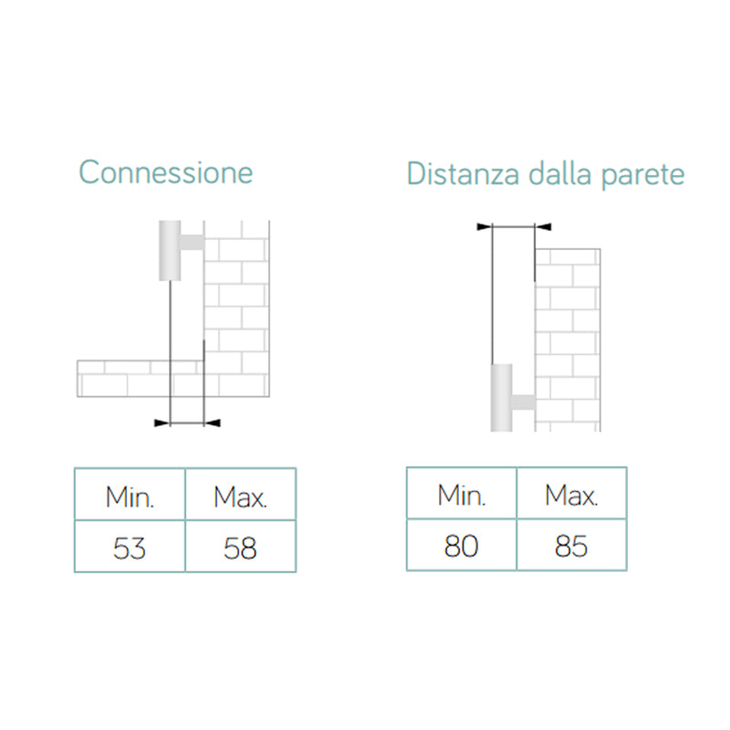 Termoarredo idraulico modello Torino 1360x550 dritto - Antracite by CeramicStore | Lo specialista del tuo bagno