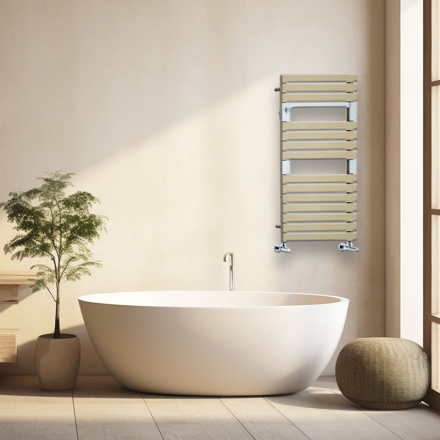 Termoarredo idraulico modello Torino 952x550 dritto - Quarzo by CeramicStore | Lo specialista del tuo bagno