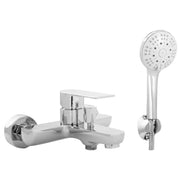 Composizione di miscelatori per lavabo incasso, bidet e vasca con doccino Ottomix cromato by CeramicStore | Lo specialista del tuo bagno