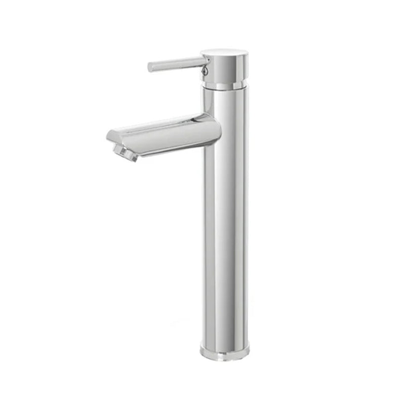 Kit miscelatore lavabo alto + bidet  RubiFlux serie Paris Modello Brillant in acciaio inox, con piletta clic-clac - Cromato