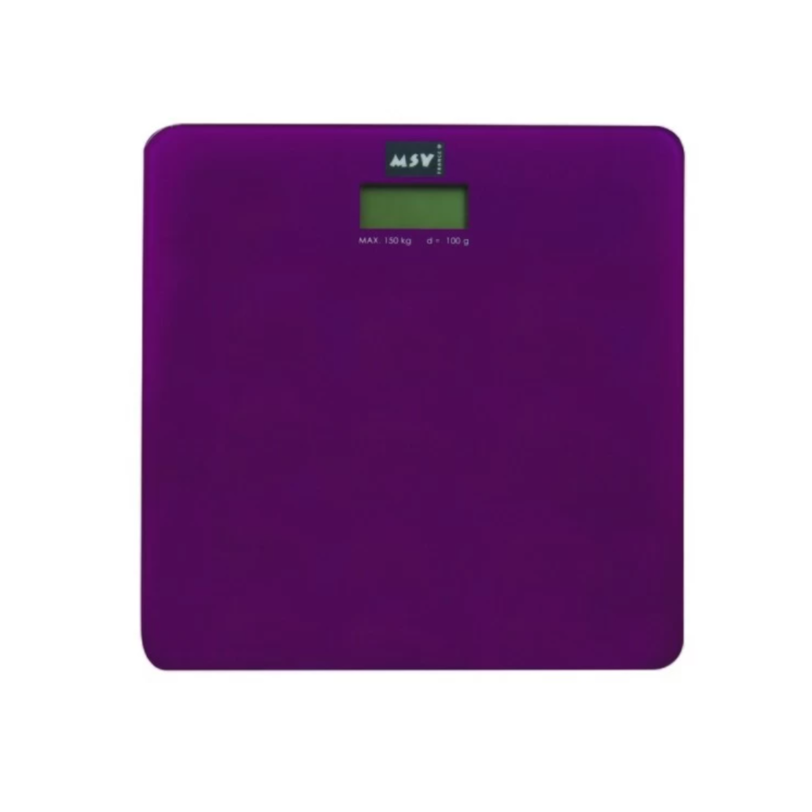 Bilancia pesapersone 29x29cm in vetro viola collezione DIANA by CeramicStore | Lo specialista del tuo bagno