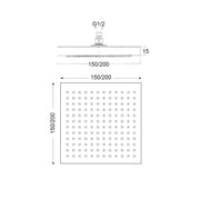 Soffione York 150mm monogetto e ispezionabile by CeramicStore | Lo specialista del tuo bagno