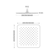 Soffione Monaco 200mm monogetto anticalcare by CeramicStore | Lo specialista del tuo bagno