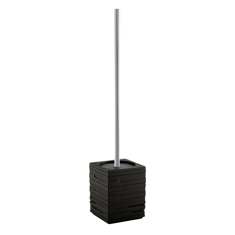 Scopino da appoggio con ciuffo in setole Gedy serie Quadrotto Nero - VERSIONE OUTLET by CeramicStore | Lo specialista del tuo bagno