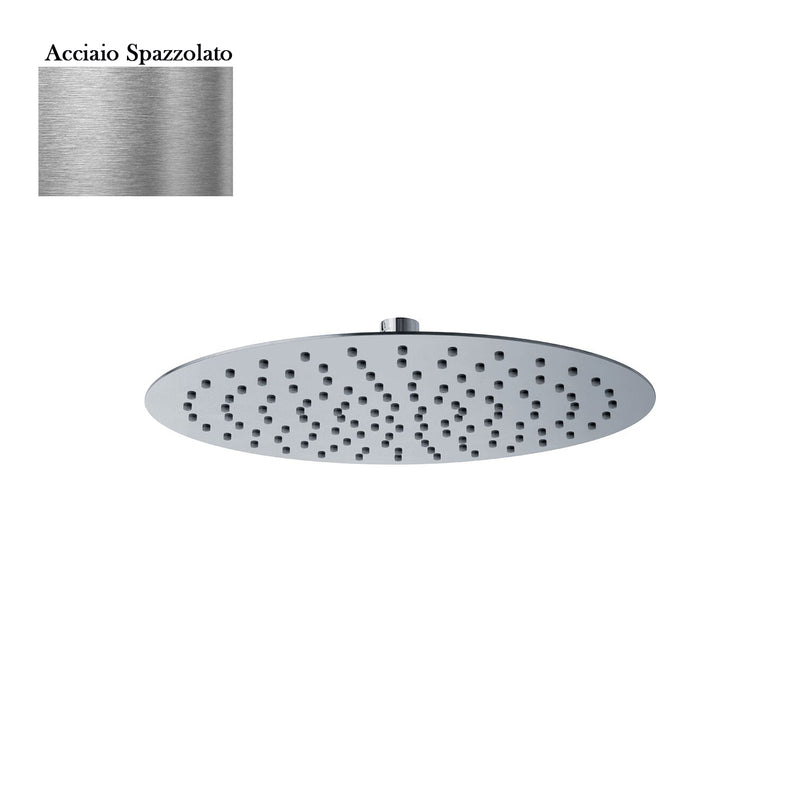 Soffione Roma 250mm anticalcare ultrasottile acciaio spazzolato by CeramicStore | Lo specialista del tuo bagno