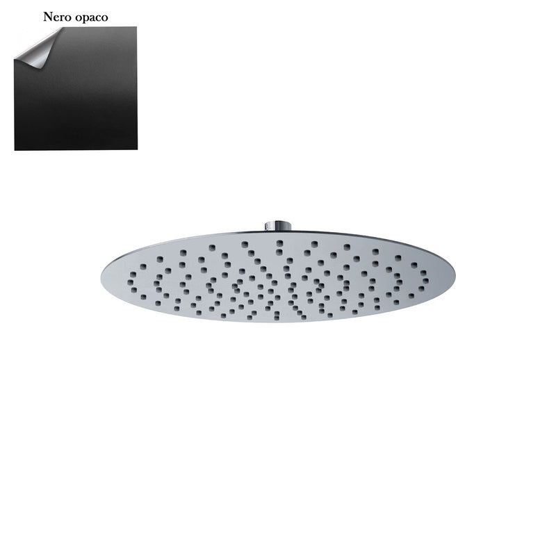 Soffione Roma 250mm anticalcare ultrasottile nero by CeramicStore | Lo specialista del tuo bagno