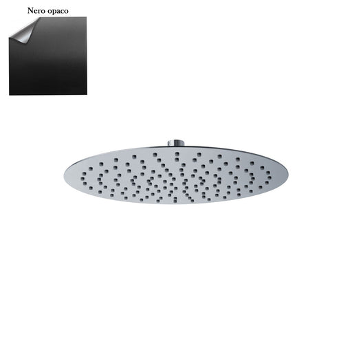 Soffione Roma 400mm anticalcare ultrasottile nero by CeramicStore | Lo specialista del tuo bagno