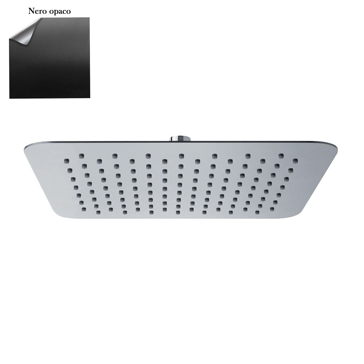Soffione Lisbona 250mm anticalcare ultrasottile nero by CeramicStore | Lo specialista del tuo bagno