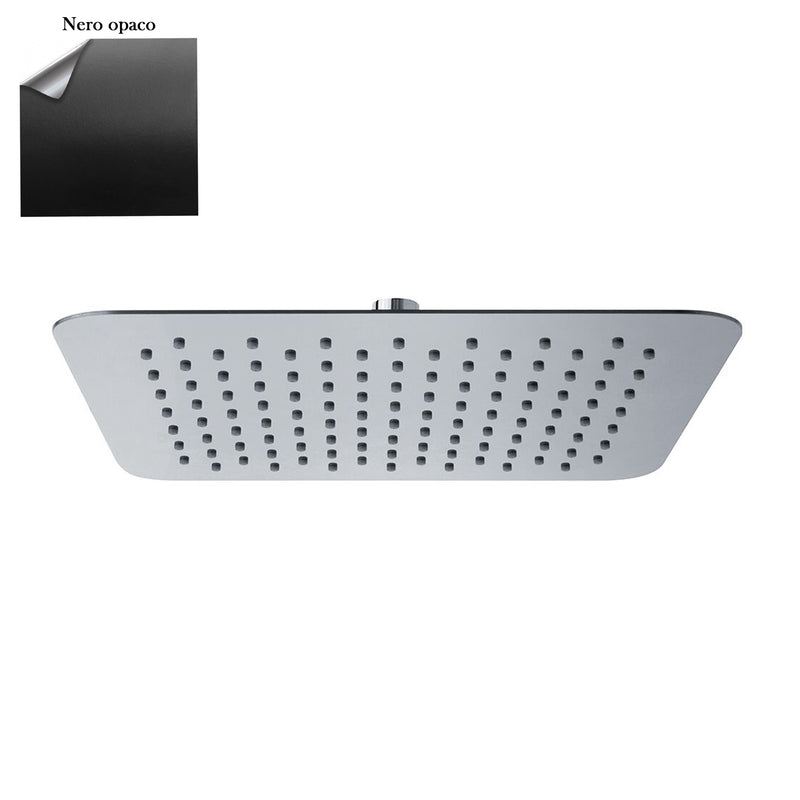 Soffione Lisbona 400mm anticalcare ultrasottile nero by CeramicStore | Lo specialista del tuo bagno