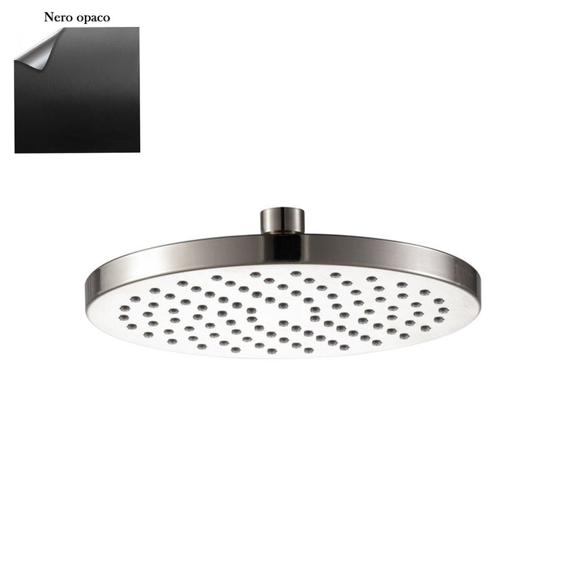 Soffione Chelsea 200mm anticalcare in abs nero by CeramicStore | Lo specialista del tuo bagno