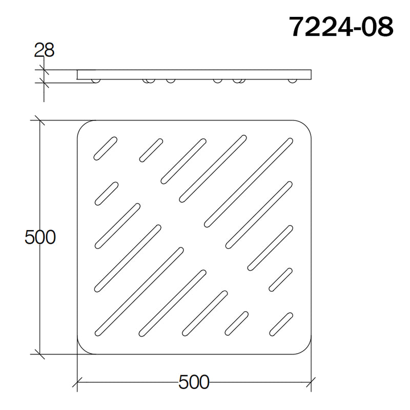 Pedana doccia quadrata in multistrato marino cm 50x50 di Lineabeta by CeramicStore | Lo specialista del tuo bagno