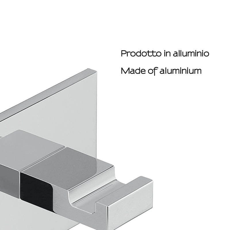 Appendiabiti singolo in Alluminio modello Malta di Gedy - Cromato by CeramicStore | Lo specialista del tuo bagno