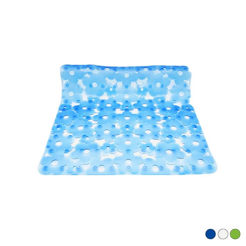 Tappeto antiscivolo per doccia mod. margherita cm 52x52 blu