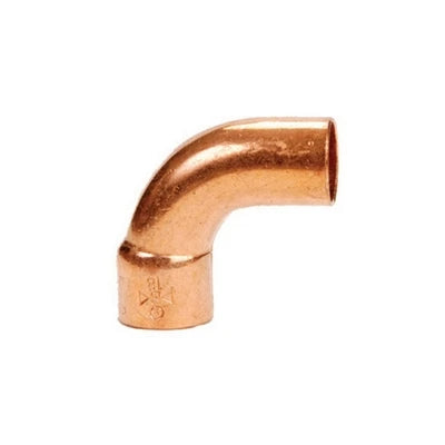 Curva rame mf 90 raggio largo 16