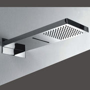 Soffione doccia a muro cascata e pioggia 500x200 mm acciaio inox doppio getto by CeramicStore | Lo specialista del tuo bagno