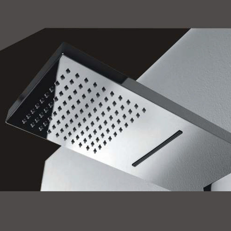Soffione doccia a muro cascata e pioggia 500x200 mm acciaio inox doppio getto by CeramicStore | Lo specialista del tuo bagno