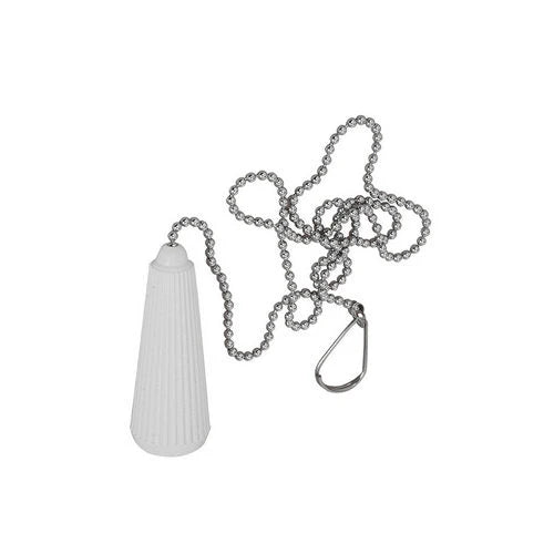 Maniglia bianca con catenella 70 cm -
