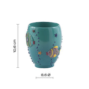 Portaspazzolini Gedy serie Dori - Turchese