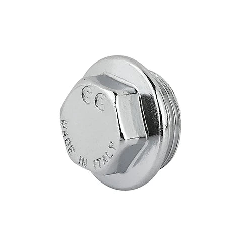 Tappo maschio ottone cromo 3/8
